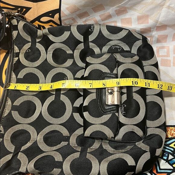 Coach Kristin Black and Cream Signature Hobo Bag - #14753 - Picture 13 of 15